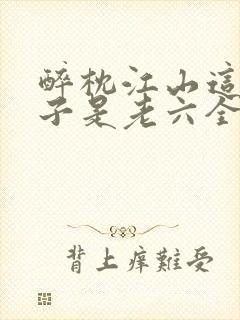 醉枕江山这个皇子是老六全集免费