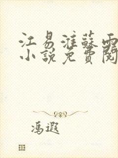 江易淮苏雨眠的小说免费阅读全文