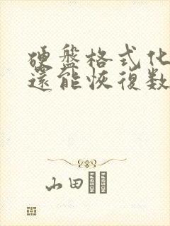 硬盘格式化以后还能恢复数据吗?