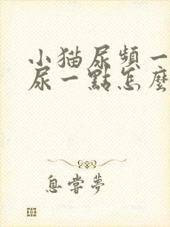 小猫尿频一次只尿一点怎么回事