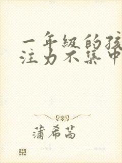 一年级的孩子专注力不集中怎么办