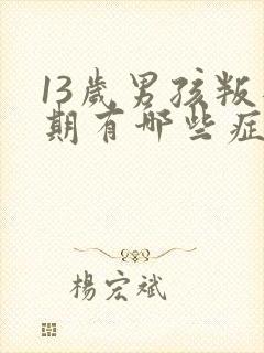 13岁男孩叛逆期有哪些症状