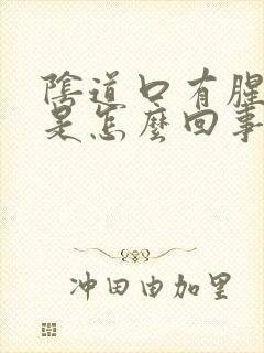 阴道口有腥臭味是怎么回事