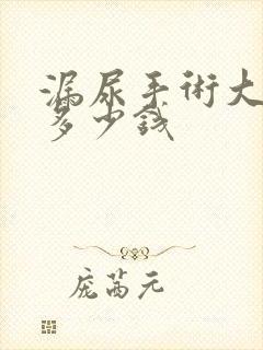 漏尿手术大概花多少钱