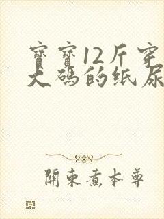 宝宝12斤穿多大码的纸尿裤合适