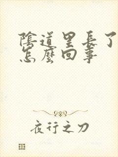 阴道里长了红点怎么回事