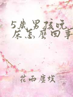 5岁男孩晚上尿床怎么回事