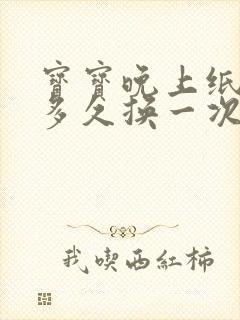 宝宝晚上纸尿裤多久换一次