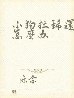 小狗拉稀还带血怎么办