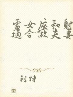 处女座和射手座适合做夫妻吗