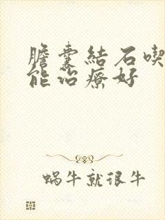 胆囊结石吃啥药能治疗好