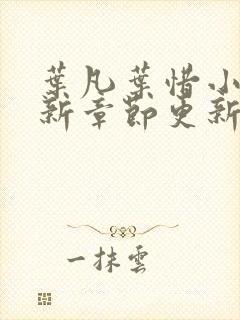 叶凡叶惜小说最新章节更新