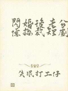 闪婚后老公是千亿总裁短剧