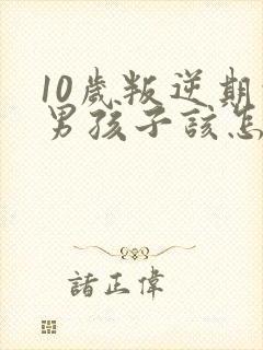 10岁叛逆期的男孩子该怎样去沟通教育
