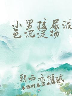 小男孩尿液有白色沉淀物