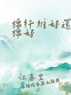 棉纤维好还是纯棉好