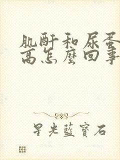 肌酐和尿蛋白都高怎么回事