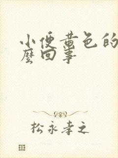 小便黄色的是怎么回事