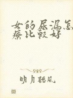 女的尿漏怎样治疗比较好