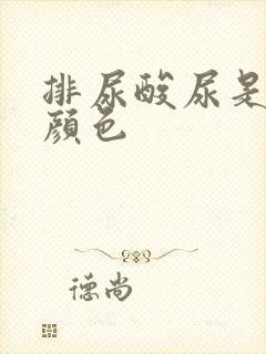 排尿酸尿是什么颜色