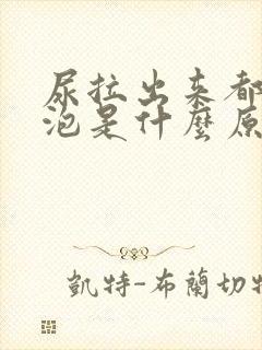 尿拉出来都是泡泡是什么原因