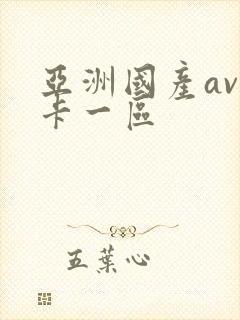 亚洲国产av不卡一区