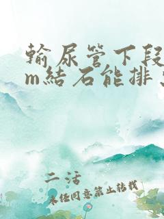 输尿管下段7mm结石能排出来吗