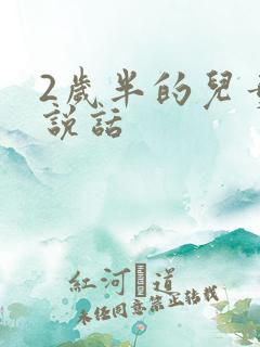 2岁半的儿童不说话