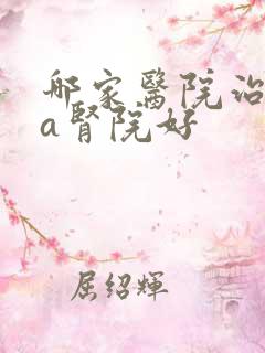 哪家医院治iga肾院好