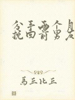 分手两个月后想挽回前男友