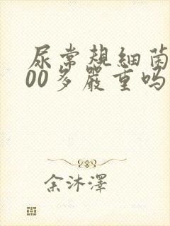 尿常规细菌4000多严重吗