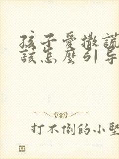 孩子爱撒谎父母该怎么引导