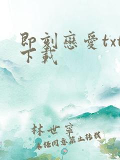 即刻恋爱txt下载