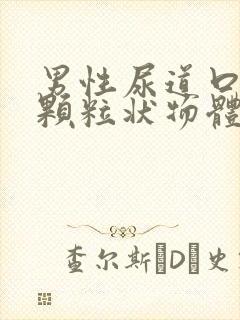 男性尿道口有黄颗粒状物体