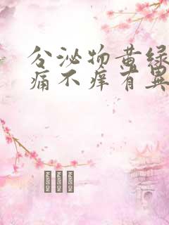 分泌物黄绿色不痛不痒有异味