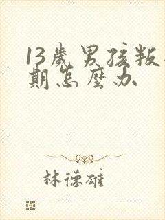 13岁男孩叛逆期怎么办