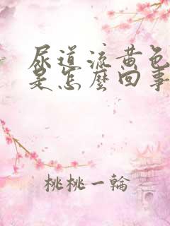 尿道流黄色液体是怎么回事