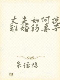 丈夫如何挽回要离婚的妻子