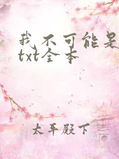 我不可能是剑神txt全本