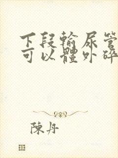 下段输尿管结石可以体外碎石吗