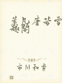 叶凡唐若雪 笔趣阁