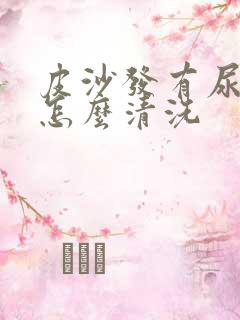 皮沙发有尿骚味怎么清洗