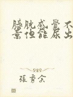 膀胱感觉不到尿意但能尿出来