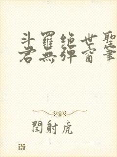 斗罗绝世圣邪帝君无弹窗笔趣阁