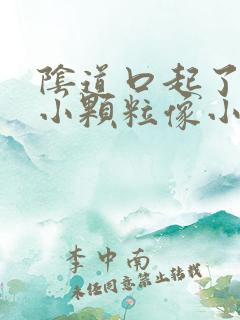 阴道口起了好多小颗粒像小米粒