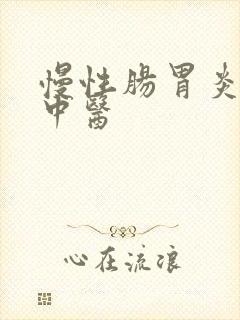 慢性肠胃炎医治中医