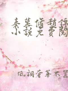 秦慕修赵锦儿的小说免费阅读全文最新