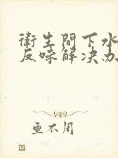 卫生间下水道反反味解决办法