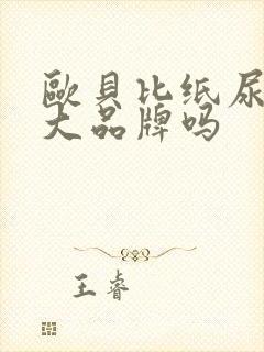 欧贝比纸尿裤是大品牌吗