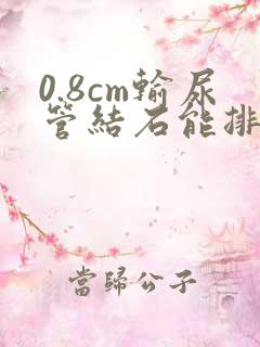 0.8cm输尿管结石能排出来吗